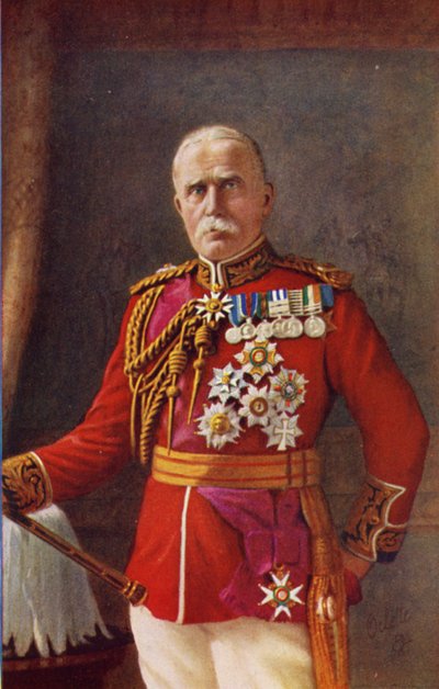 Mareşal Sir John French (renkli lito) by English School
