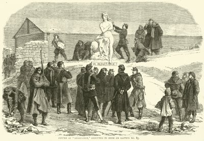 Direniş Figürü, 85 No'lu Bastion'da karda idam edildi, Aralık 1870 by English School