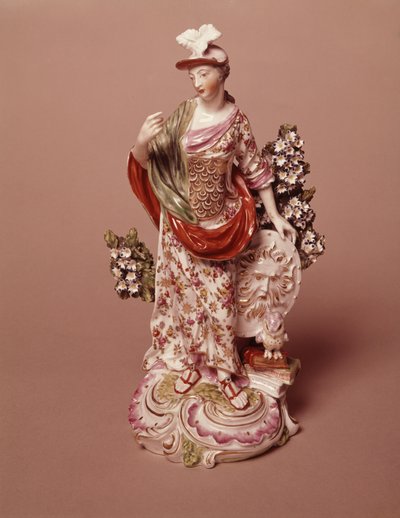 Tanrıça Athena Figürü, Derby Porselen İşleri, c.1800 (porselen) by English School