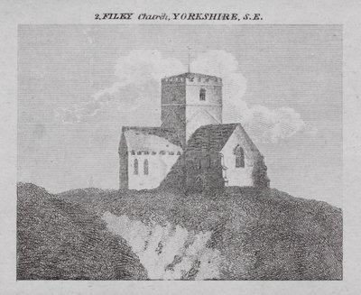 Filey Kilisesi, Yorkshire, SE (gravür) by English School