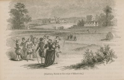 Finsbury Fields, Kraliçe I. Elizabeth döneminde by English School