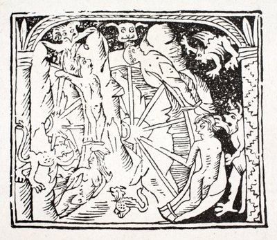 Birincisi: Cehennemde gördüğü Lazarus - bir dağdaki yel değirmenleri gibi tekerlekler, sürekli dönen, gururlu tutan by English School