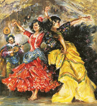 Flamenko dansçıları by English School