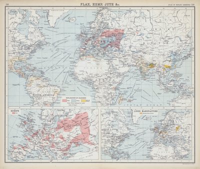 Keten, kenevir, jüt vb. (renkli lito) by English School