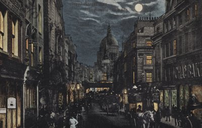 Fleet Street ve St Pauls, Londra by English School