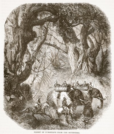 Avrupalıların İsyancılardan Kaçışı, Cassells Illustrated History of England