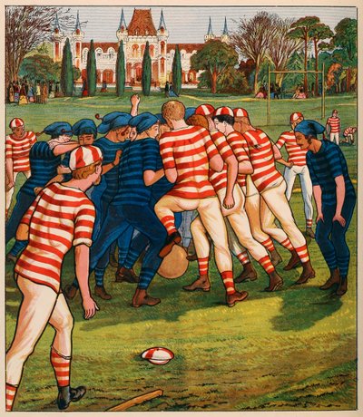 Futbol, İngiliz Spor ve Oyunlarından, pub. C. 1880. by English School