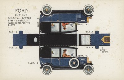 Ford Cut Out (renkli taş) by English School