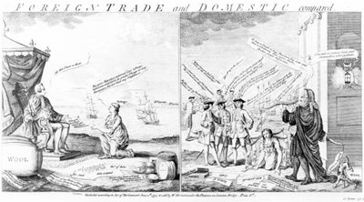 Dış Ticaret ve Yurtiçi Karşılaştırma, William Herbert, 1754 by English School