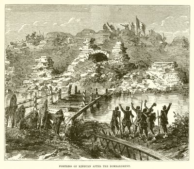 Bombardımandan sonra Kinburn Kalesi by English School