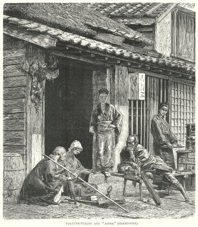 Falcı ve "Amma" (Şampuanlayıcı) (gravür) by English School