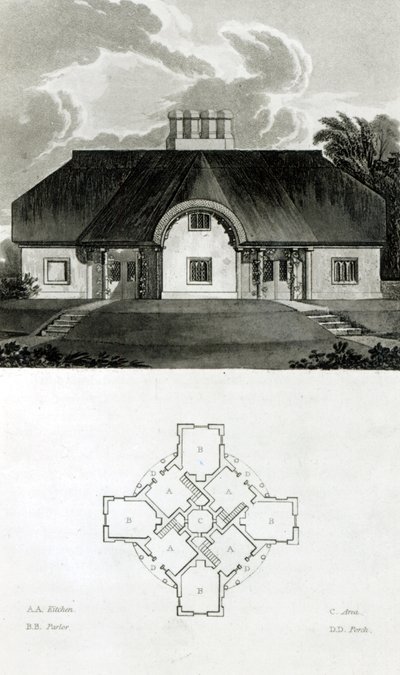 Dört Kulübe, 1818 by English School