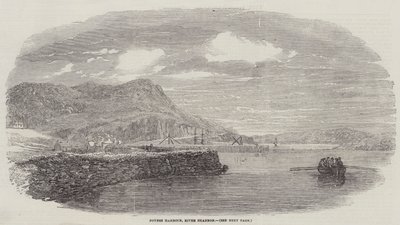 Foynes Limanı, Shannon Nehri (gravür) by English School