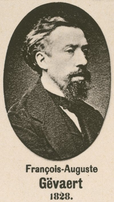 Francois-Auguste Gevaert (gravür) by English School