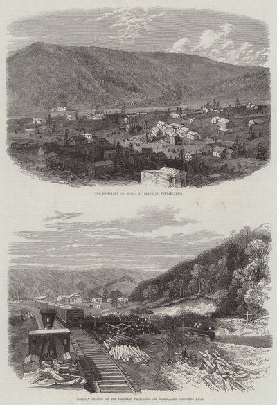 Franklin Petrol Petrol İşleri (gravür) by English School