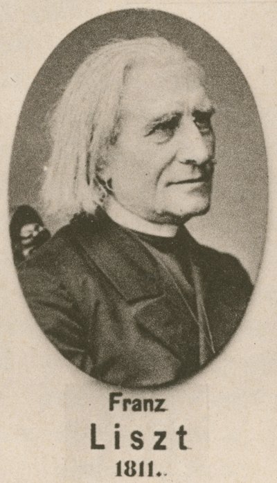 Franz Liszt (gravür) by English School