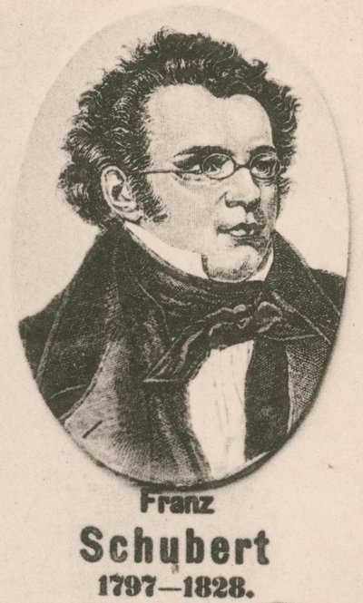Franz Schubert (gravür) by English School