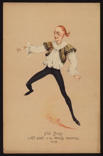 Fred Katlı, İngiliz aktör ve dansçı (renkli taş) by English School