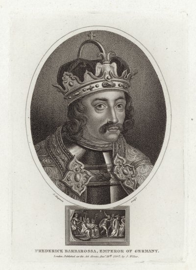 Friedrich Barbarossa, Almanya İmparatoru by English School