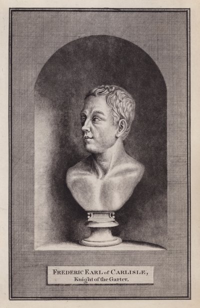Frederick Howard, Carlisle 5 Earl, İngiliz politikacı ve diplomat (gravür) by English School