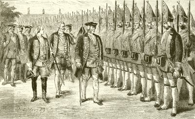 Frederick William I ve Dev Muhafızları by English School