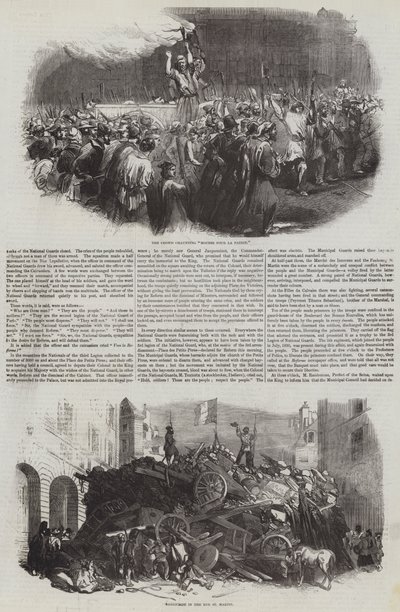 1848 Fransız Devrimi (gravür) by English School