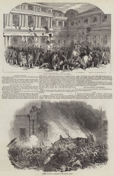 1848 Fransız Devrimi (gravür) by English School