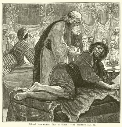 "Arkadaş, buraya nasıl geldin?", Aziz Matthew, xxii by English School