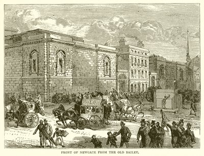 Old Bailey'den Newgate'in Önü by English School