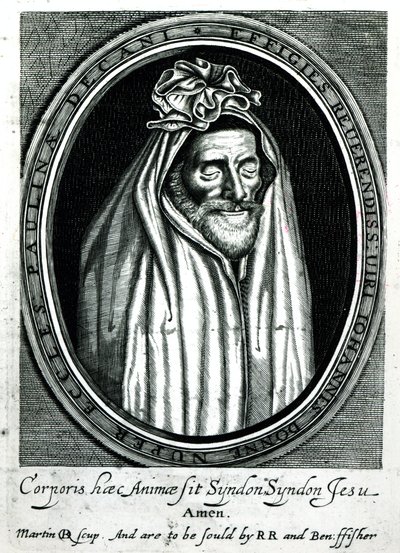 Frontispiece of Deaths Duell, John Donne (1572-1631) tarafından yayınlandı 1632 by English School
