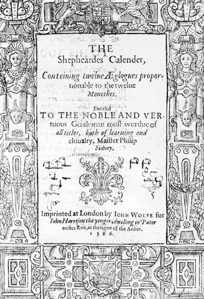 Esmond Spenser (1552-99) tarafından yazılan The Shepheardes Calender