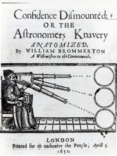 Sökülmüş Güven Cephesi; veya William Brommerton tarafından Anatomikleştirilen Gökbilimciler Knavery, 1652