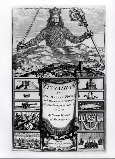 Leviathan veya The Matter, Forme and Power of a Common Wealth Ecclesiasticall and Civil, 1651, Malmesbury