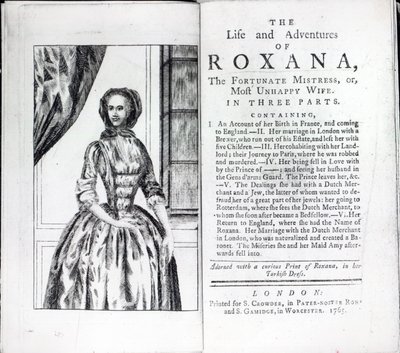 Daniel Defoe tarafından yazılan The Fortunate Mistress, Roxana