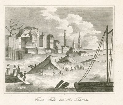 Thames üzerinde Frost Fuarı by English School