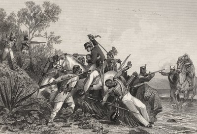 İsyancılar tarafından saldırıya uğrayan kaçak İngiliz subaylar ve aileleri, 1858