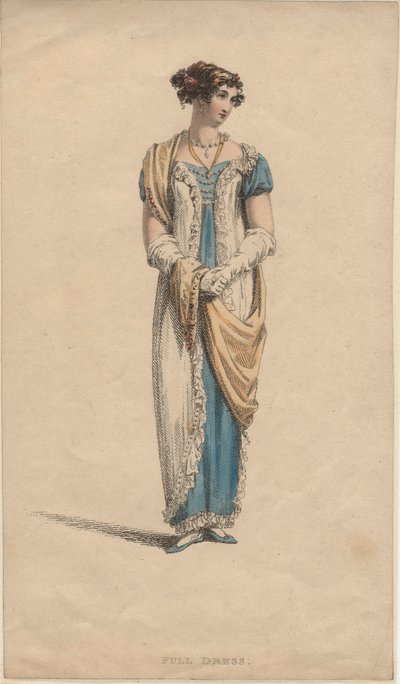 Tam elbise, 1817 by English School