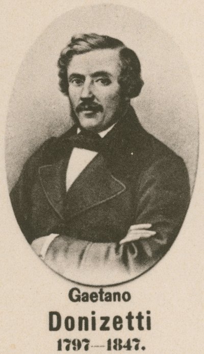 Gaetano Donizetti (gravür) by English School