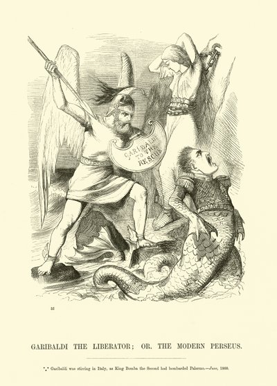 Kurtarıcı Garibaldi; veya Modern Perseus by English School