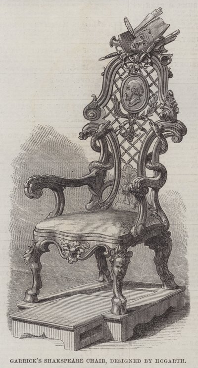 Hogarth tarafından tasarlanan Garrick
