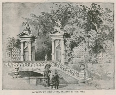 Gateway, Inigo Jones tarafından, parka giden Holland House by English School