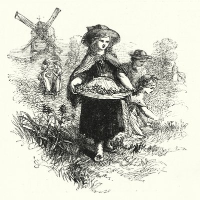 İplik Toplama (gravür) by English School