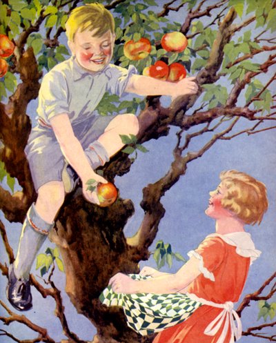 Elma Mahsulünün Toplanması (renkli taş) by English School