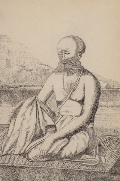 Gayatri veya Gizli Dua (gravür) by English School