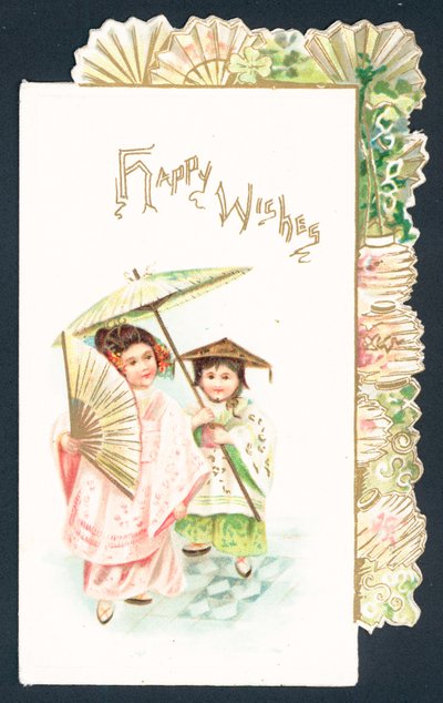 Geyşa Kız ve Çinli Kız, Noel Kartı by English School
