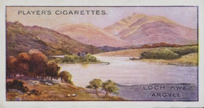 İngiliz Manzarasının Mücevherleri: Loch Awe, Argyll (renkli lito) by English School