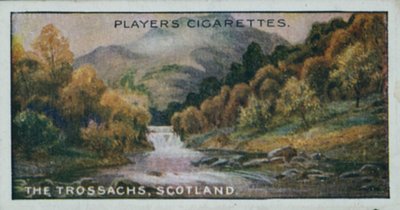 İngiliz Manzarasının Mücevherleri: Trossachs, İskoçya (renkli taş baskı) by English School
