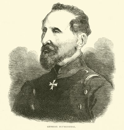 General Blumenthal, Kasım 1870 by English School