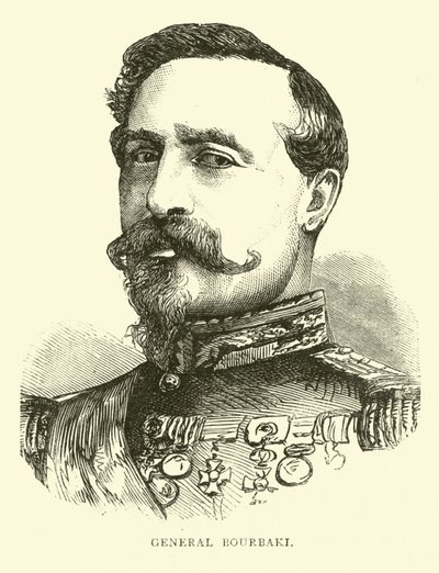 General Bourbaki, Eylül 1870 by English School