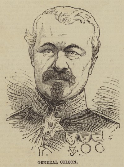 General Colson (gravür) by English School